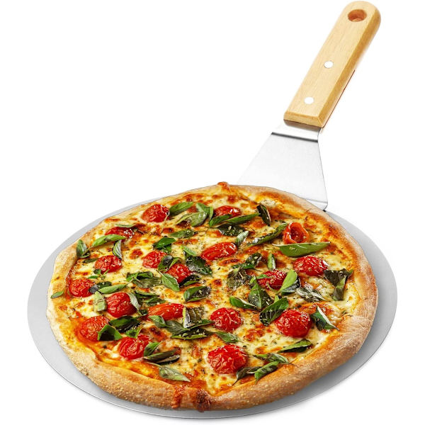 Pizzaspade - Pizzaspade i rustfritt stål - Pizzaskovl - Pizzaspatel