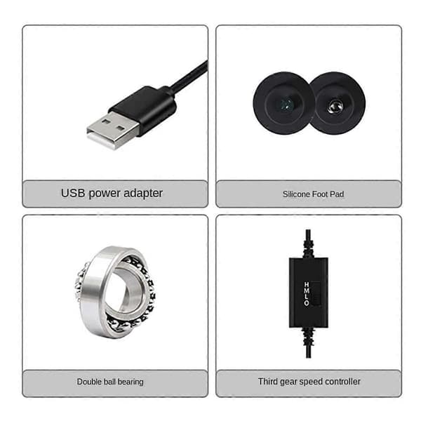 Dator PC Chassi Fläkt USB Driven 5V Tyst Chassikylare B