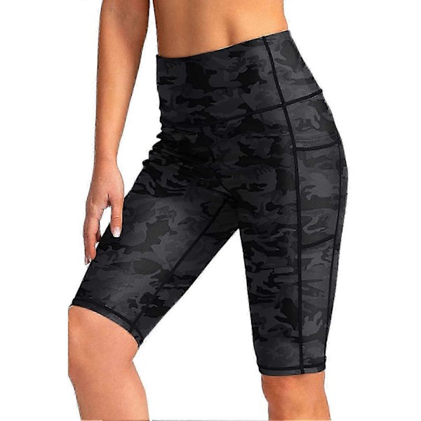 Dykker-shorts til kvinder, reduceret gnidning, lette, bløde, hudvenlige, våddragt-shorts til surfing - Perfekt Black Camouflage Black Camouflage L
