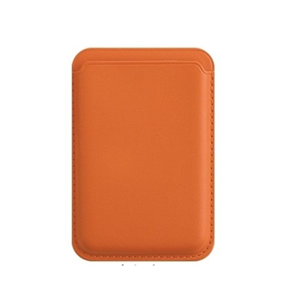 Ocean Apple Lær Kortetui med MagSafe for iPhone - Oransje