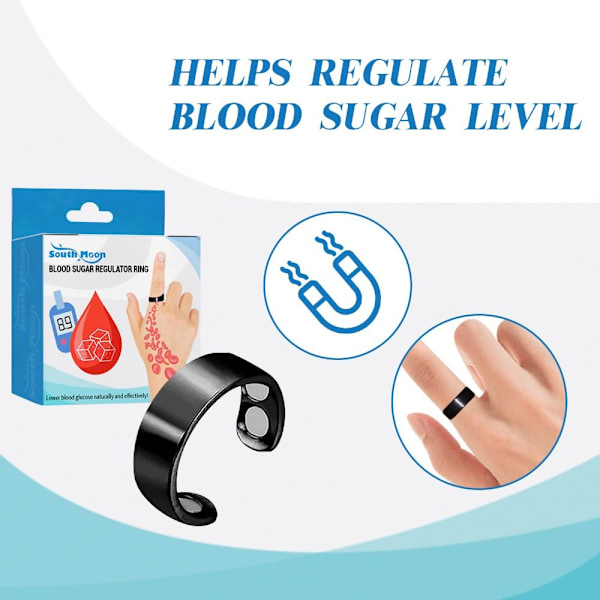 Sukker Kontrol Ring Diabetes Lindring Ring Magnetisk Terapi Ring