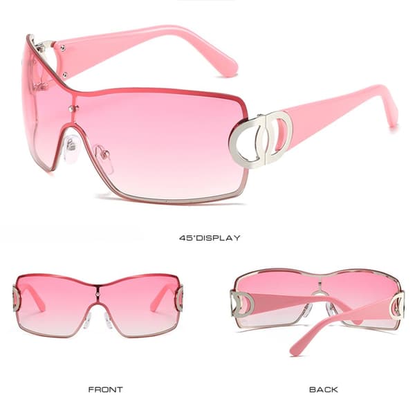 Solbriller for kvinner Y2K Solbriller ROSA Pink
