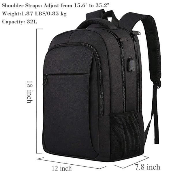 Oversized Backpack with Laptop Compartment for 18-inch Laptop
