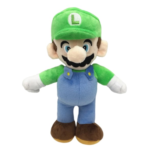 Super Mario Bros Luigi Plysch Doll Anime Speldekoration Leksaker Grön