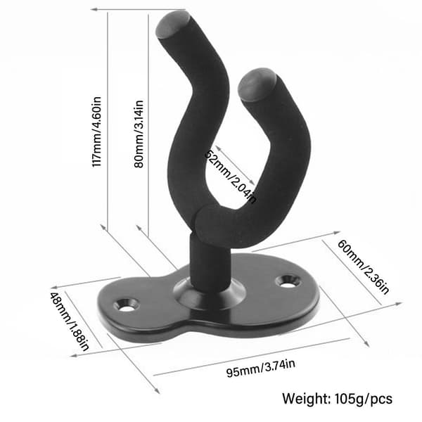 Guitarophæng Musikinstrumentkrog SORT SORT Black Black