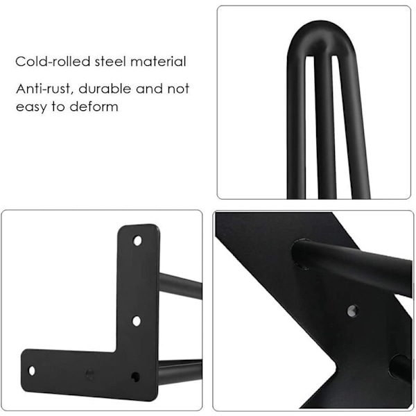 Sett med 4 bordben 10cm DIY Møbelben for spisebord Lav D