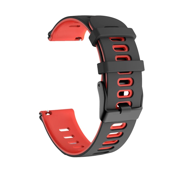 20 22mm Silikonarmband för Garmin Venu 3 Band Forerunner 265 255 245 Music Vivoactive 4 Band för Garmin Venu Sq 2 Plus Armband Svart Röd Svart Röd Black Red 22mm