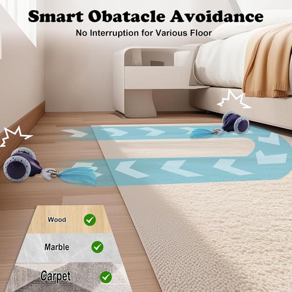 Interactive Cat Toy Mouse, Indoor Cat Toys, Automatic Cat Wheel, Rechargeable