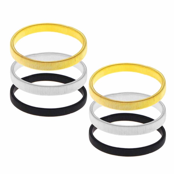 3 par anti-slip ærmeholdere, ærmeholdere, elastiske metalarmbånd til langærmede skjorter, til at fiksere lange ærmer, til tjenere, kvinder og