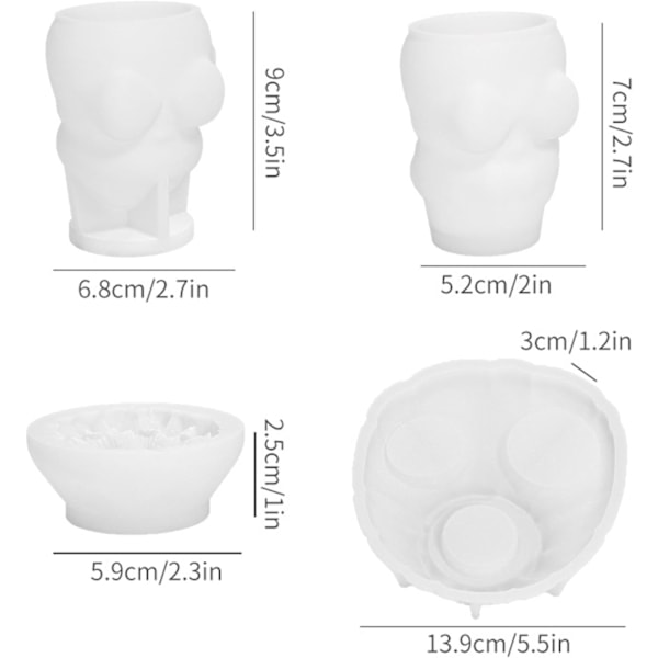 Silikone juleforme, 3D bageforme til harpikshåndværk, julefigurer, stearinlysforme til julehåndværk og bagning