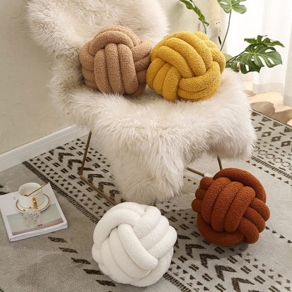 Knutpudebold, beige