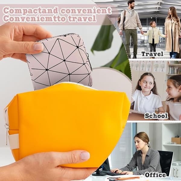 Sanitetsbind Organizer - Mini Sanitetsbind Organizer - Tampon Organizer - Genanvendelig Menstruationspose