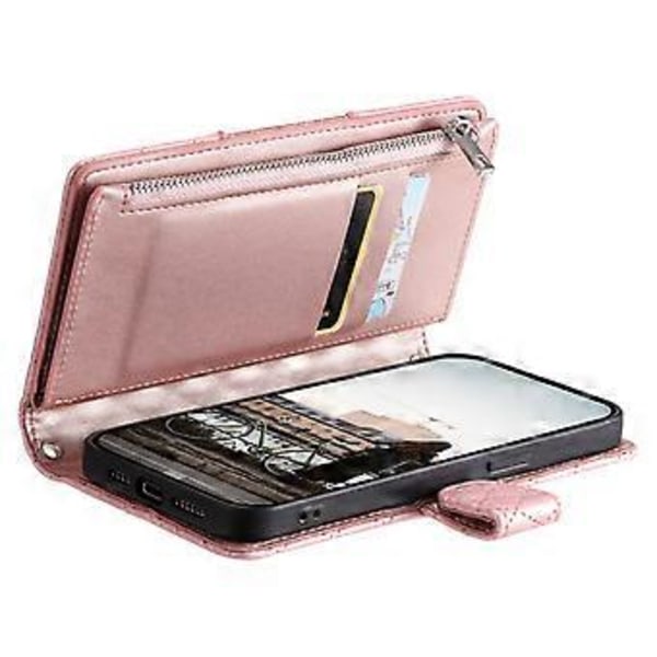 Stil 012 för Samsung Galaxy A54 5G Skal Romb Glitter Läder Blixtlås Plånboksfodral (Stil D)