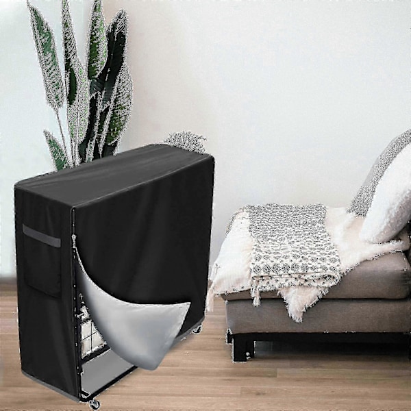 Vanntett Oxford-stoff Sammenleggbar Seng Oppbevaringsbeskyttelse, Justerbar Multifunksjonell Verktøyveske[D] 33x13x42in
