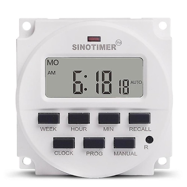 15,98 tum LCD Digital Timer 12V DC 7 Programmerbar Tidbrytare TM618N-4[HK]