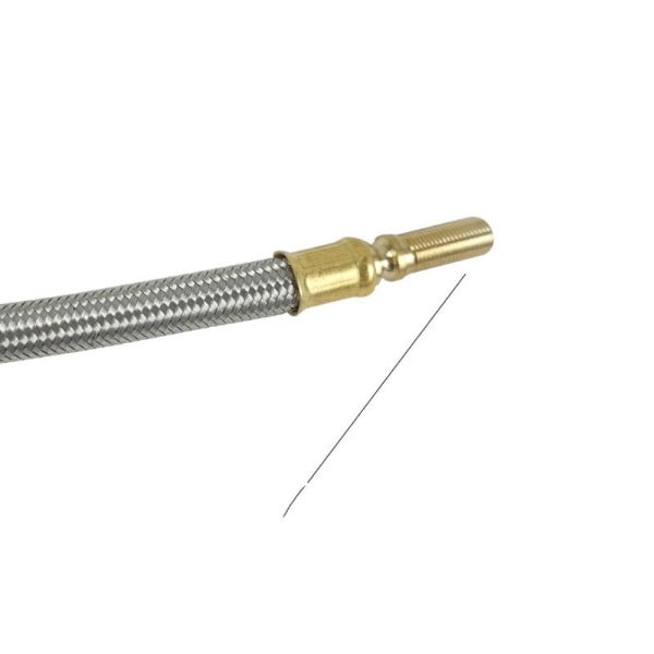 Metallflätad förlängningsventiladapter för Xiaomi M365 Silver Silver