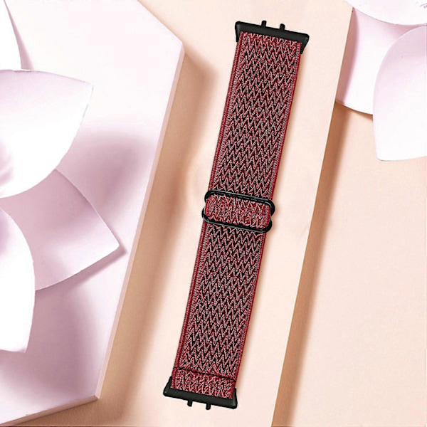 Vævet Armbånd i Elastisk Materiale til Samsung Galaxy Fit3 SM-R390, Sort Kobling Style K