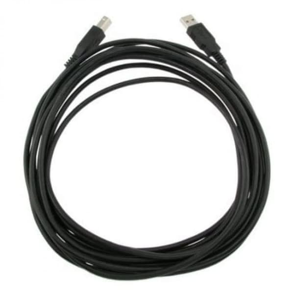USB 2.0 -kaapeli, 7,6 m, musta, tulostimille ja USB-laitteille