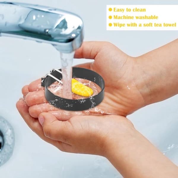 Eggeform - 4 stk - Rustfritt stål - Eggpannekake - Stekt eggeform - Eggering