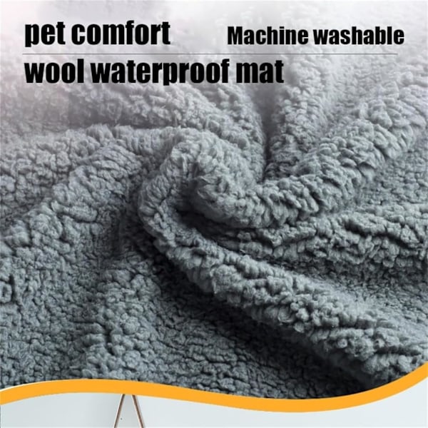 The Waterproof Blanket, Snuggle Blanket for Couch Bed Sofa, Waterproof Pet Blanket for Dog and Cat, 100% Leak Proof, Waterproof, Completely Pee Proof Gray Gray L:145*165CM
