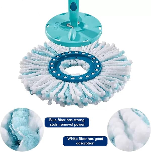 3 stk - Mopp refill - Erstatningsmopp - Passer til Leifheit Clean Twist Disc Mopp