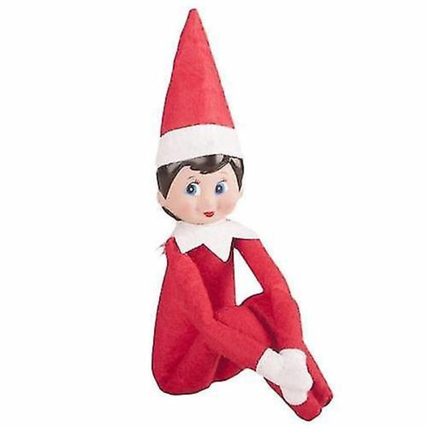 Elf On The Shelf Gutt Jente Nyhet Plysjdukker Leke Xmbs -w6 -b4 (FMY) Jente Girl Red-A