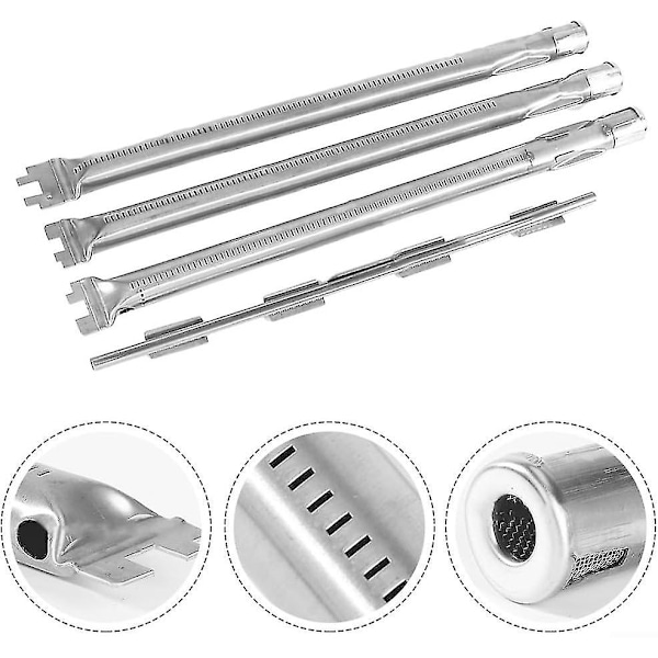 BBQ Gas Grill Erstatnings Rørbrænder Kit, 46cm Rustfrit Stål Brænder 69787 Til Weber Spirit 300-serien Grill Reservedele (DPD)