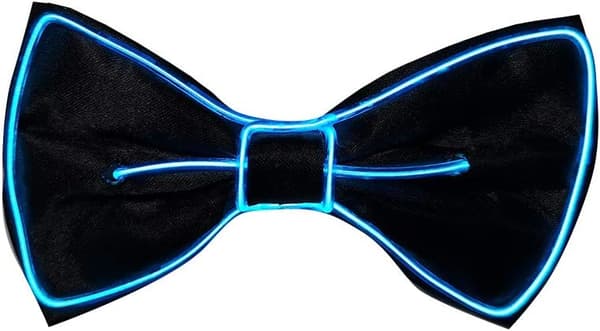 Ocean (Blå) LED Lysende Sløyfe med Neonlys, Unisex, Tre Blinkemoduser