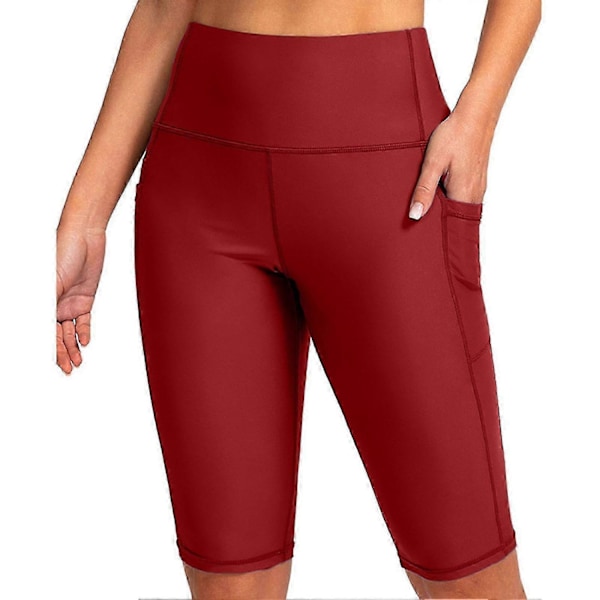 Dykker shorts til kvinder, reduceret gnidning, letvægts, bløde, hudvenlige, våddragt shorts til surfing - Perfekt Brick Red Brick Red XL