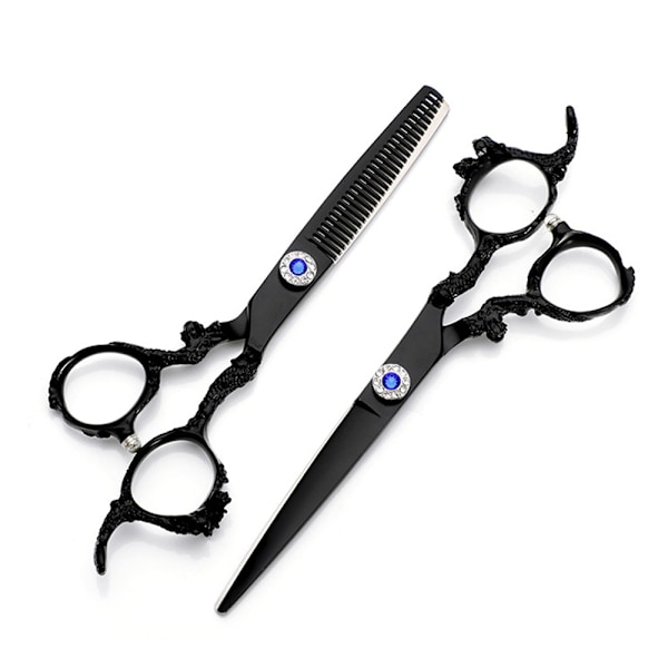 Professionelle Hårklippesaks og Tyndingssaks i Rustfrit Stål til Salon og Hjemmebrug Style-2 other-One Size