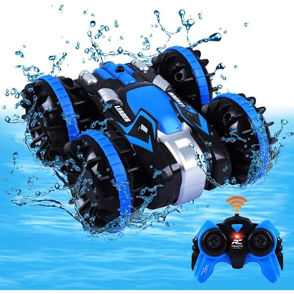 Pojkar Leksaker 5-10 År RC Bil 2.4GHz RC Båt Vattentät RC Monstertruck Stuntbil 4WD RC Bil Pojkar Flickor Födelsedagspresent All Terrain Vatten Strand P