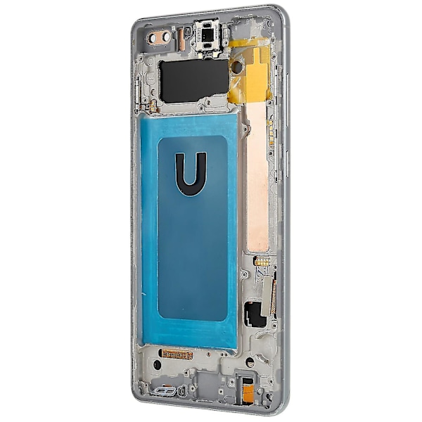 For Samsung Galaxy S10 Plus G975 LCD-skärm och digitizer-enhet + ram ersättningsdel