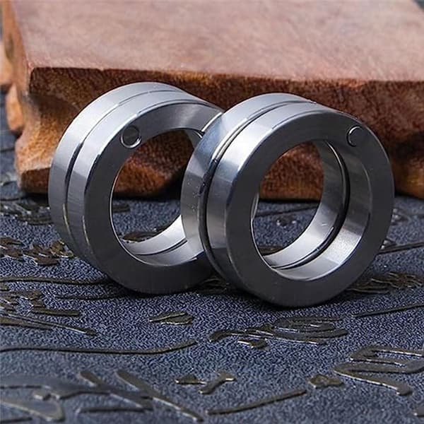 2/4 ST Vikbar Ring Fyrfingerlås Ring 2 ST 2 ST 2PCS 2PCS