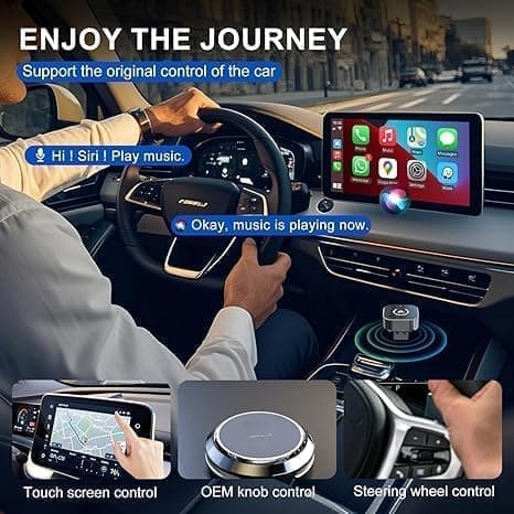 Langaton CarPlay-sovitin, CarPlaylle ja Android Autolle, Plug-and-play_OF
