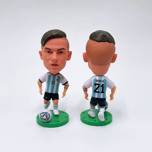 Real Madrid Paris Dockdocka Ornament Modell Skrivbordsdekoration Dybala