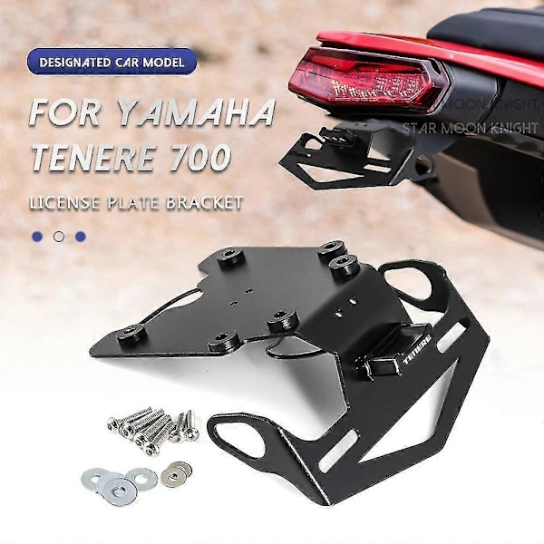 Bakre Nummerplåtshållare för Yamaha Tenere 700 Tenere700 2019 2020 2021 Motorcykel, Registreringsskylthållare, Bakre Stänkskärmsborttagare, Fender Eliminator
