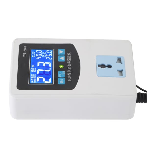 Temperaturregulator Digitalt Display Mikrodator Intelligent Termostat Switch 2000W EU Stik 220V