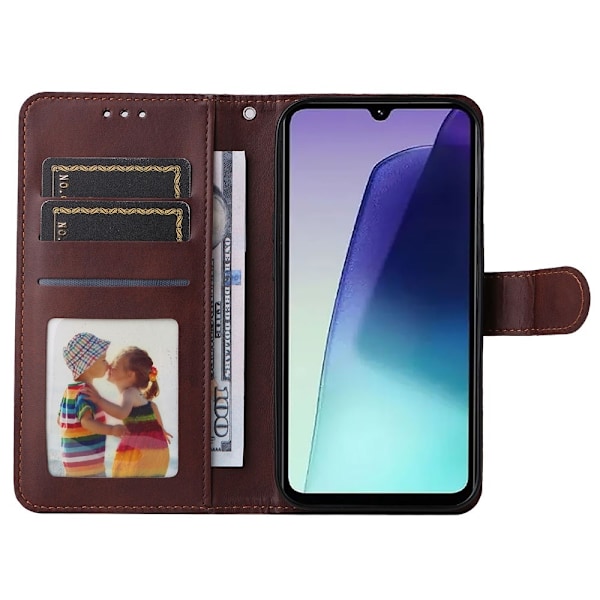 SKALO Xiaomi Redmi 14C PU-Læder Pung Etui - Flere farver Brown Brun