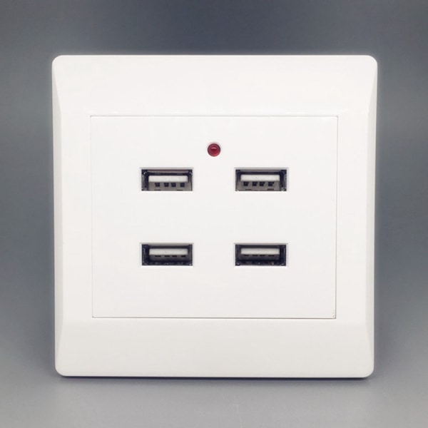 Kätevä Käytännöllinen Kestävä Turvallinen USB-pistorasia Puhelimen Lataamiseen Varavirtalähde (4 Porttia)