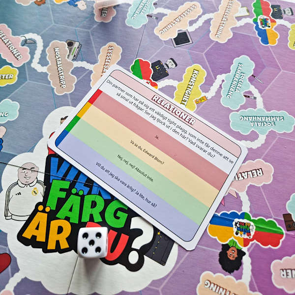 Vilken färg är du? Brädspel 1500