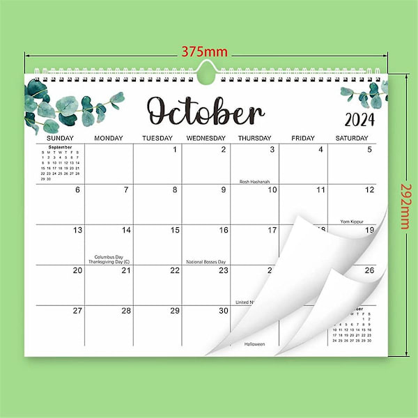 2024-25 Kalender - 14,5 x 11,4 tum 2024 Väggkalender sträcker sig till juni 2025 - Enkel planering med 2024 Kalender (FMY)