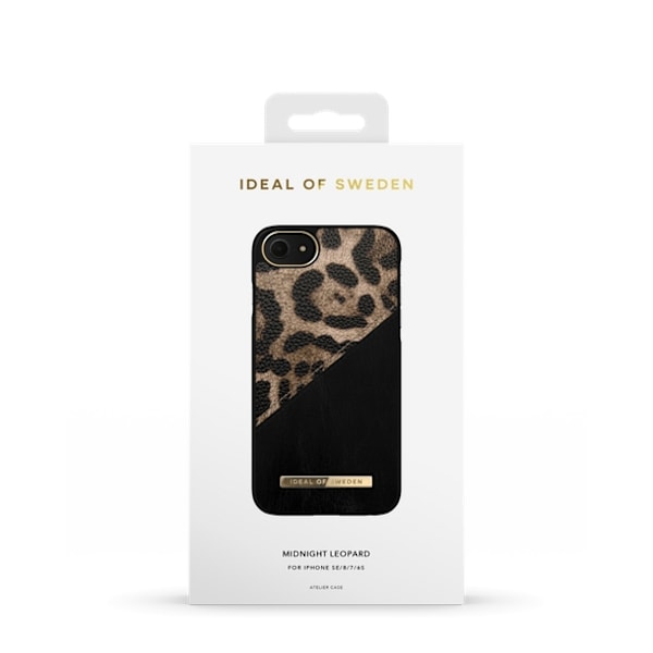 Ideal of Sweden Atelier Case iPhone 8/7/6/6S/SE Midnatts Leopard Multicolor multifärg