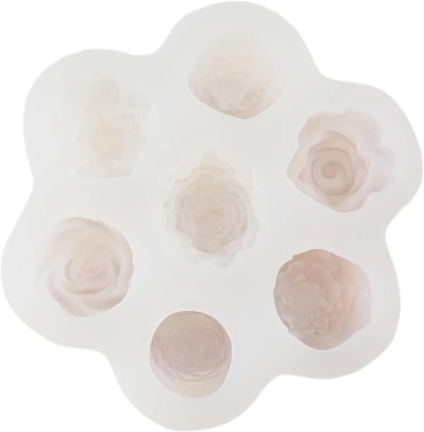 Blomst Silikoneform Sæt til Rose og Pæon Fondant Kagepynt, Slik Chokolade Ler Gum Paste, Grå