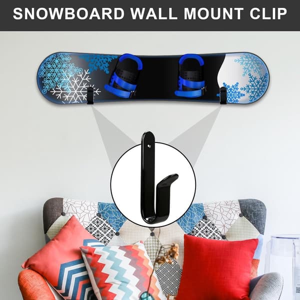stk - Skateboard vægmontering - snowboard vægmontering - snowboard vægmonteringsclips