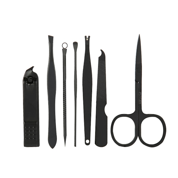8-i-1 Rostfritt Stål Nagelklippare Set, Nagelfil, Manikyr Set 02#