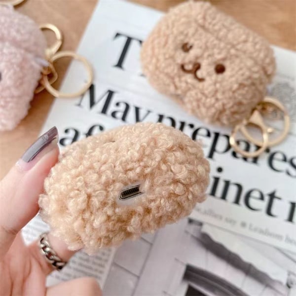Pehmeä Airpods 1/2 -kuoren avaimenperällä