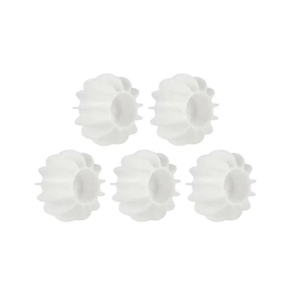 Vaskemiddelkugle Genanvendelig Silikon Tøj Hår Rengøringsværktøj Dyrehår Fjerner Vaskemaskine Kattehår Fangst Vaskemiddelkugle 5 stk 5PCS White