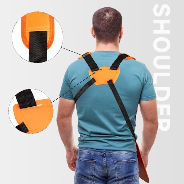 Röjskärssele, dobbel skulderrem, röjskärssele, for ryddesag, motorsag; for Stihl FS, KM Series String Trimmer