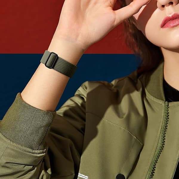 3-pack Stretchig Solo Loop kompatibel med Apple Watch Band 44mm 4