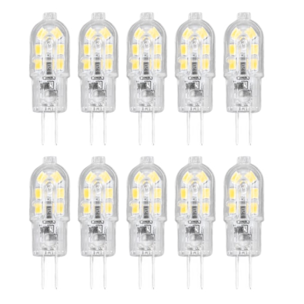 10 stk G4 LED-pære Lysstyrke Dæmpbar Høj Farvegengivelse